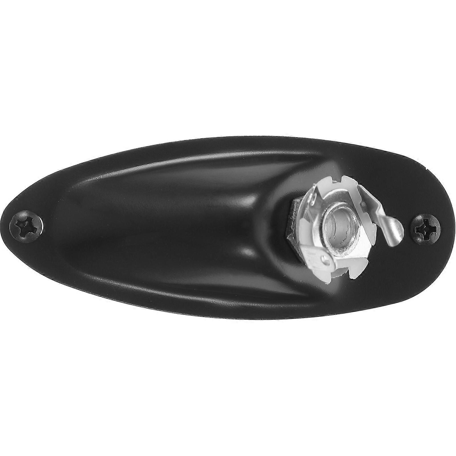 Guitar Input Jack Socket Plate Replacement for Electric Guitar Durable Construction with Screws, Easy Installation