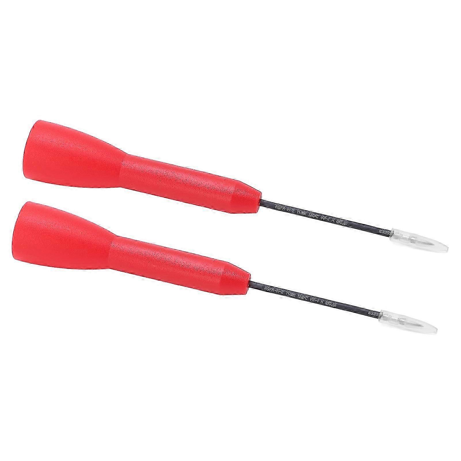 2Pcs Test Probe Insulation Protection Simple Operation 1mm Multimeter Needle Piercing Probe 600V 10ARed