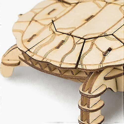 Bouw je eigen 3d houten assemblage puzzel hout craft kit schildpad model