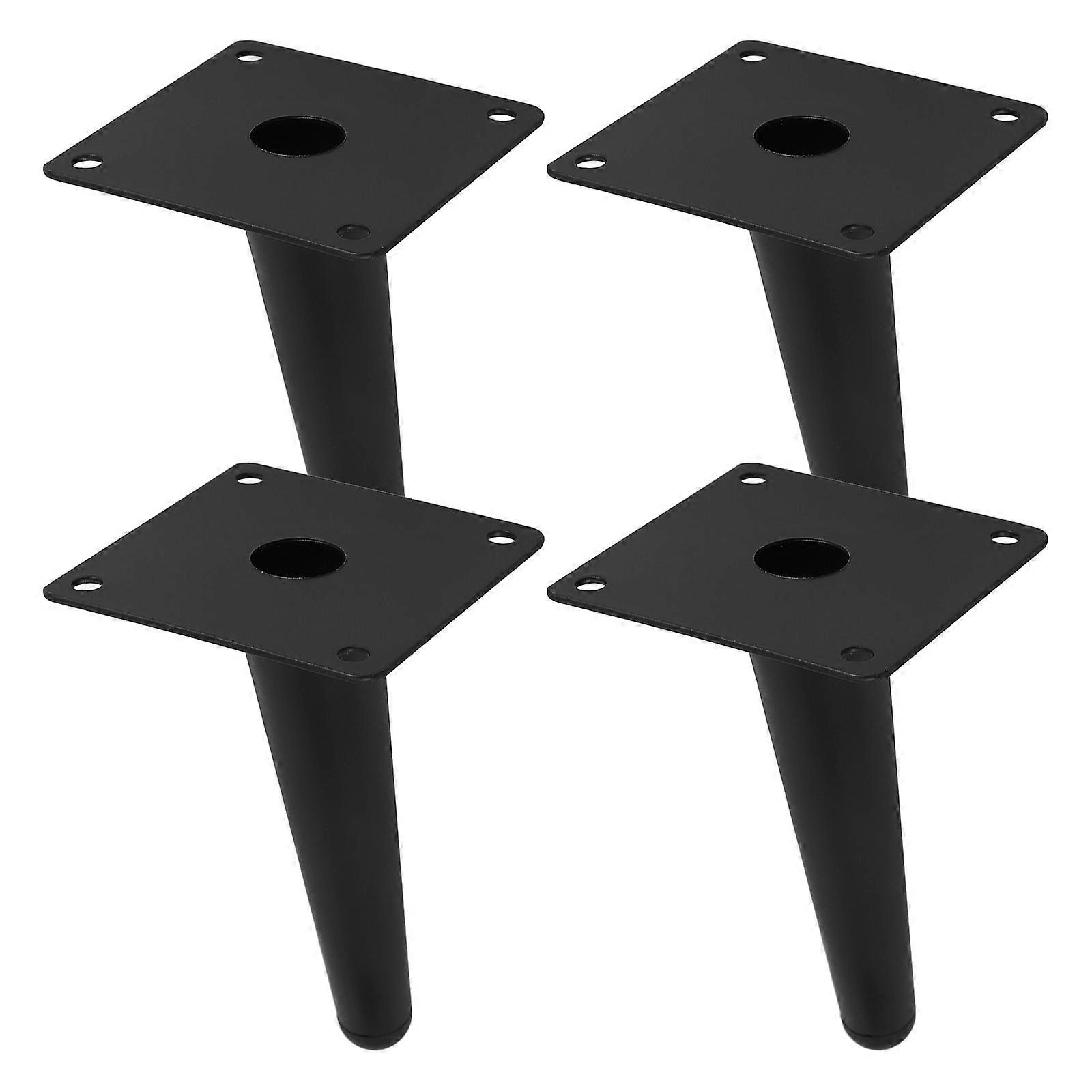 Metal Angled Tapered Legs Set for Sofa and Table Durable 4Pcs