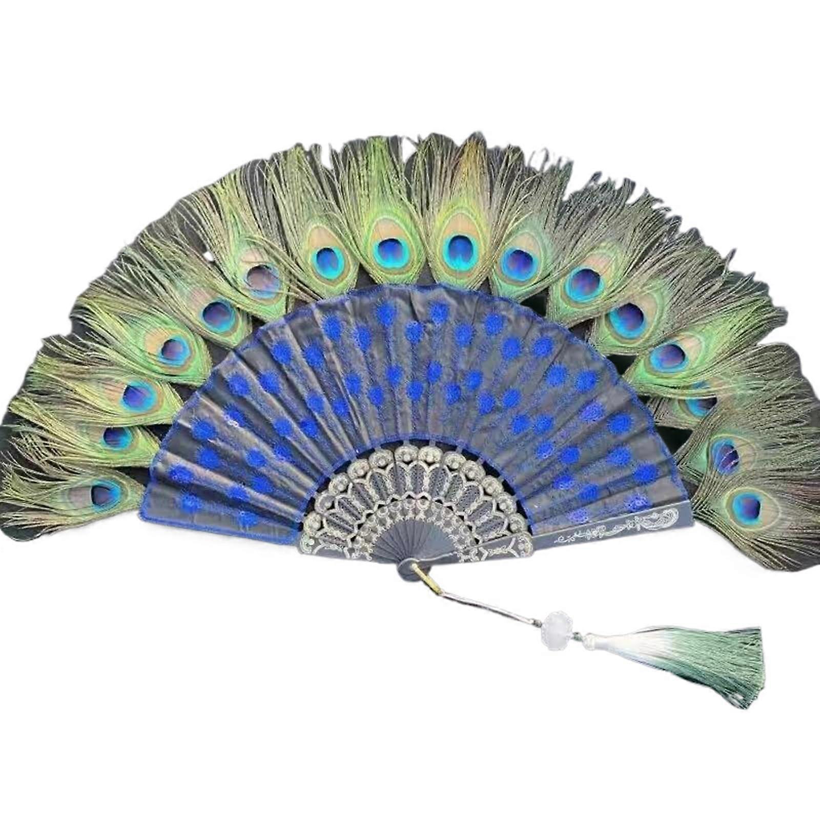 Hand Fan for Home, Vintage Pattern, Embroidered Costume and Party Fan, Optional Color Selection