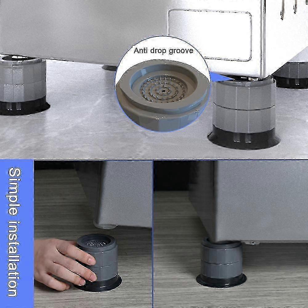 Rubber Washing Machine Feet Pads Feature Shock Absorber And Stops Noise For Anti-vibration And Anti-walk