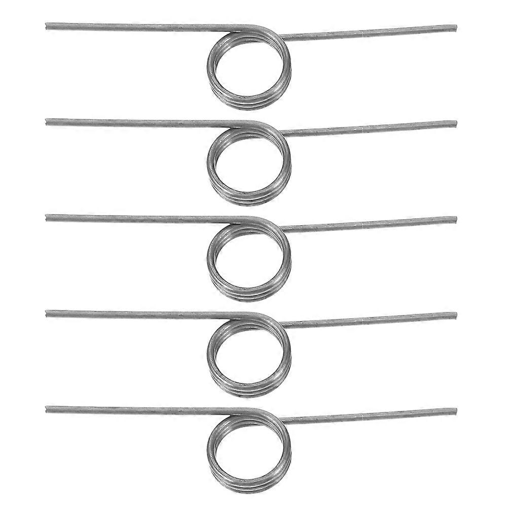 Metal Torsion Spring Assembly Trash Can Spring Spiral Silver 4.50X1.00X0.80CM Garbage Bucket Functionality 5Pcs