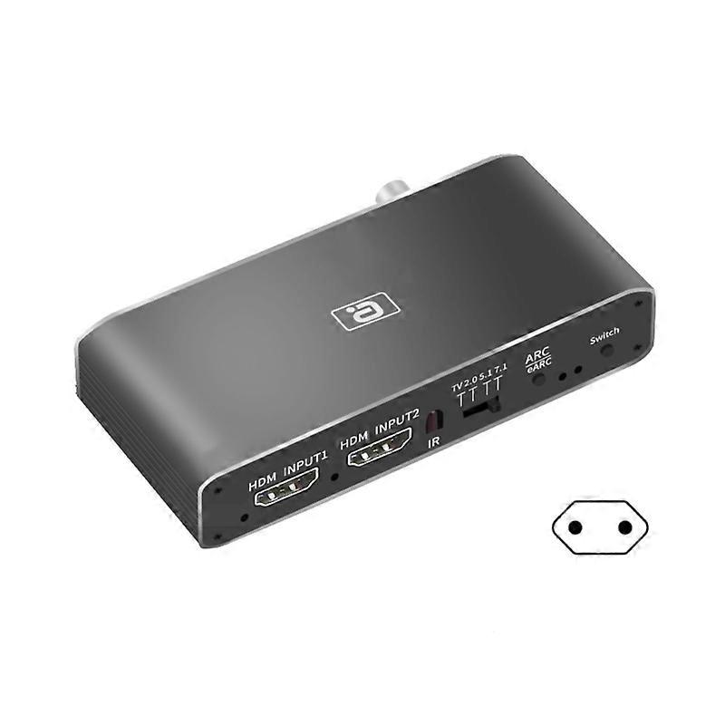 8k HDMI2.0b Audio Extractor 2 In 1 Out Switch eARC Splitter 7.1CH DSTHD AUX Coaxial Optical DAC Decoding CEC HDCP