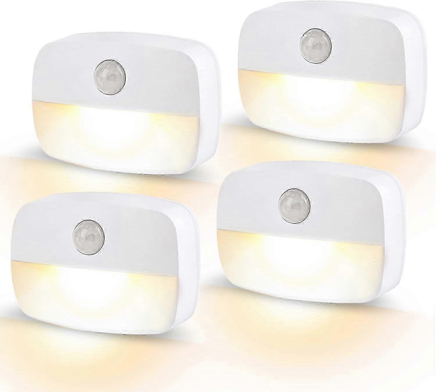 Set van 4 LED-bewegingssensor nachtlampje