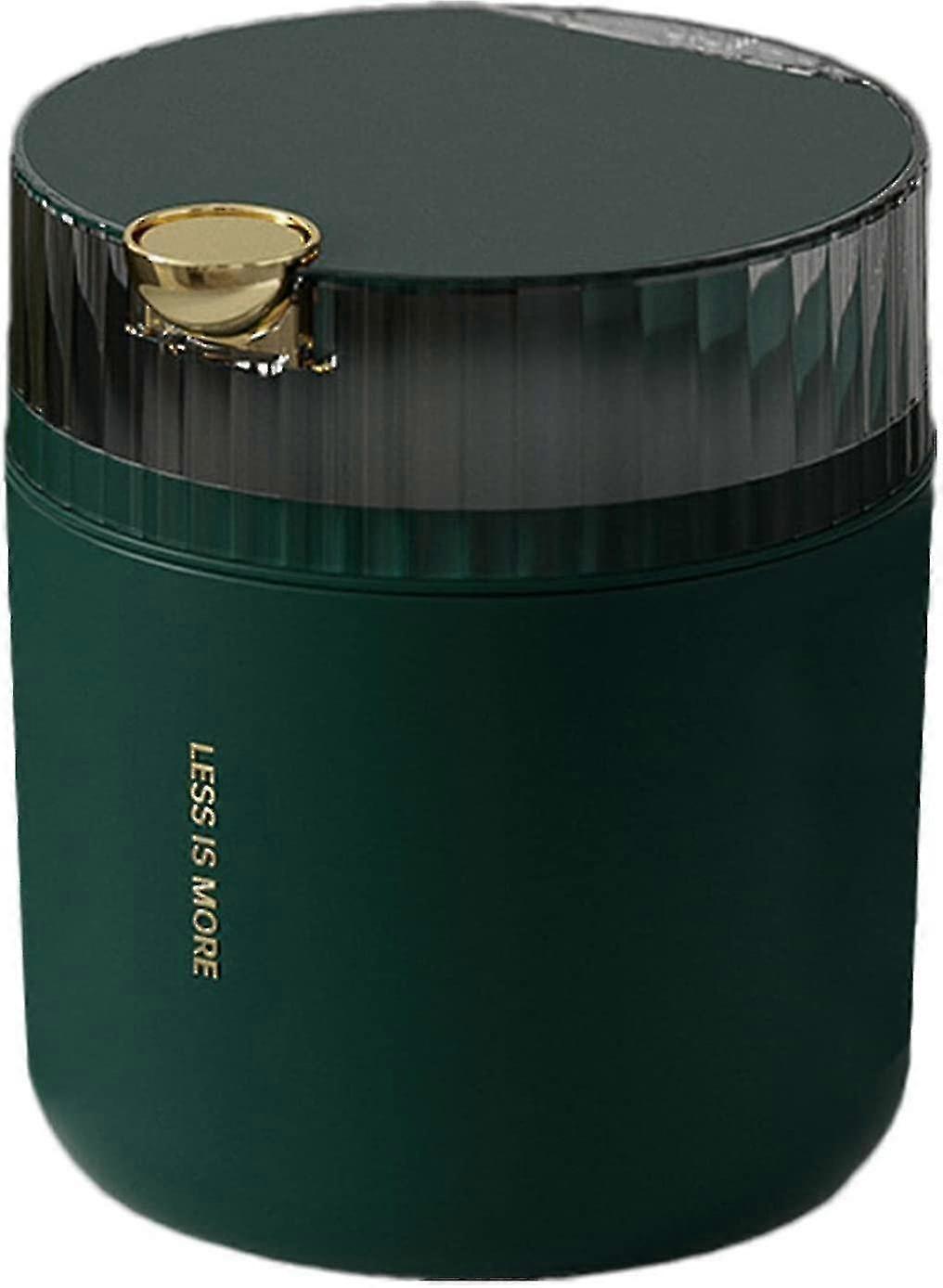 Mini Desktop Trash Can with Lid - Tiny Press Type with Removable Inner - Compact Office Trash Can for Kids