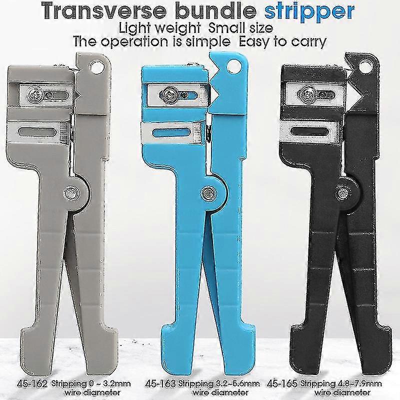 Optical Fiber Cable Stripper for Various Models 45-162, 45-163, 45-165 - Coaxial Cable Slitter and Wire Stripper Tool