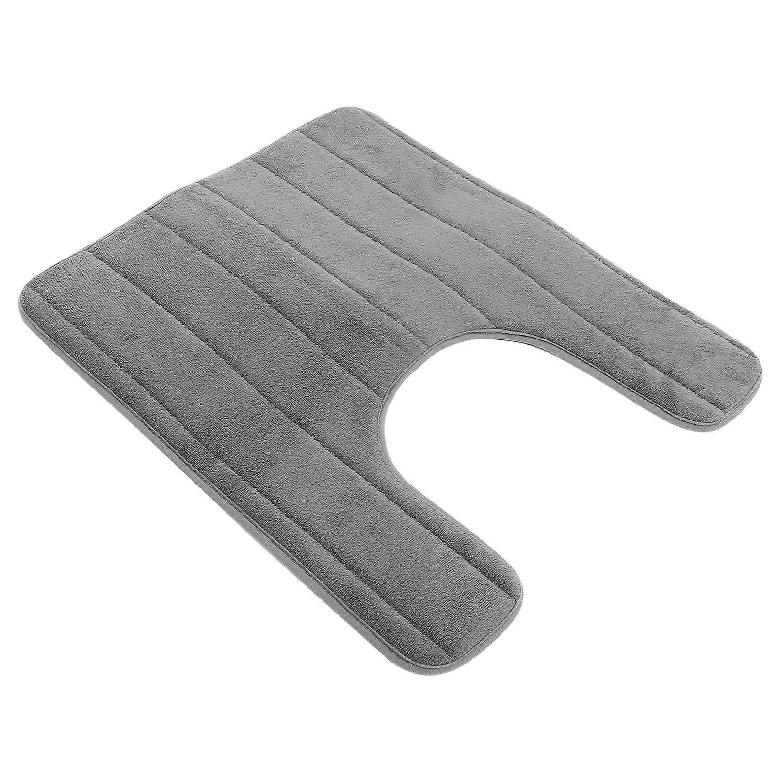 Toilet U-Shaped Pad Comfortable Feeling Dark Grey 50x60cm 1Pack