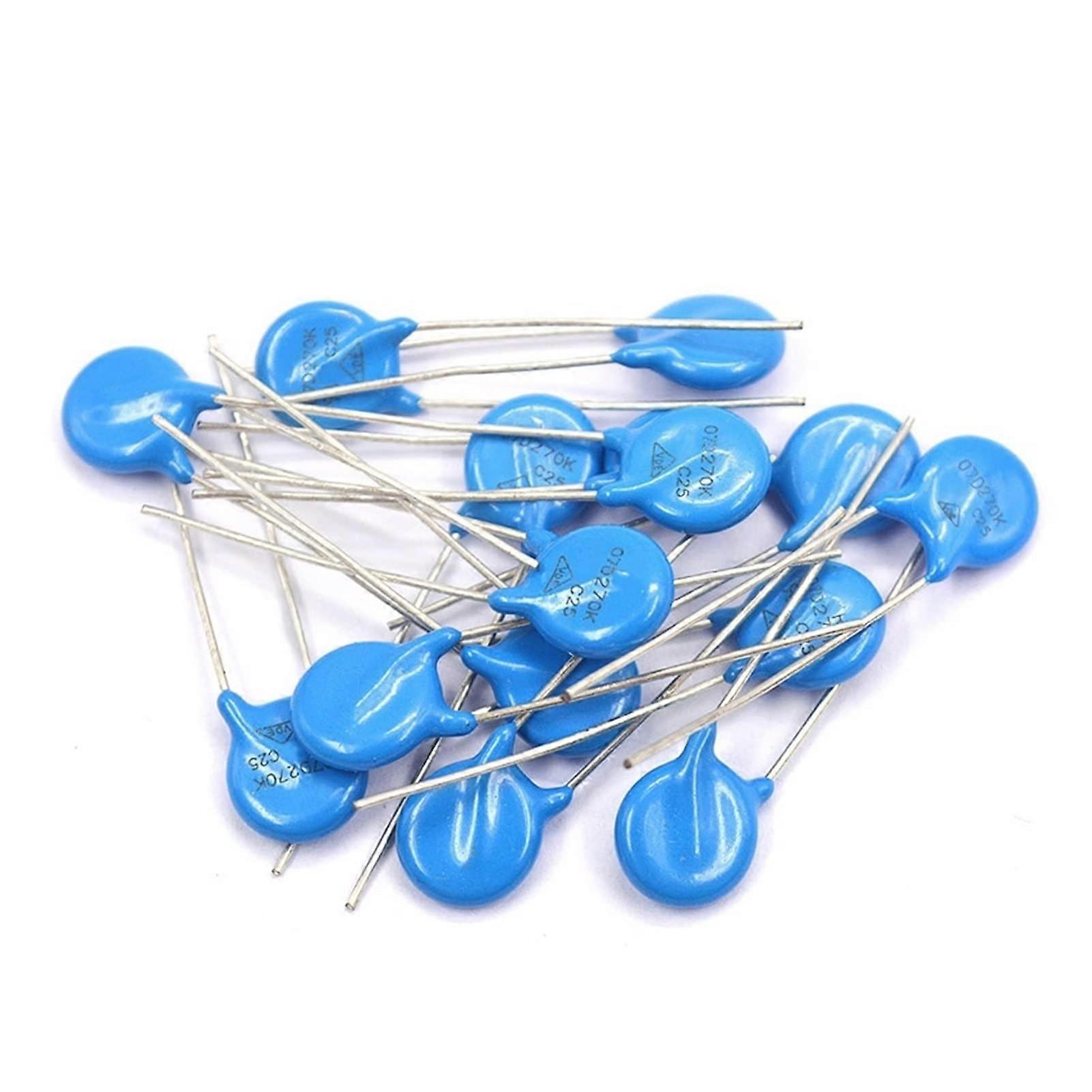 20PCS Varistor 7MM Resistors 7D180K Size 7D180K High Voltage Protection Components