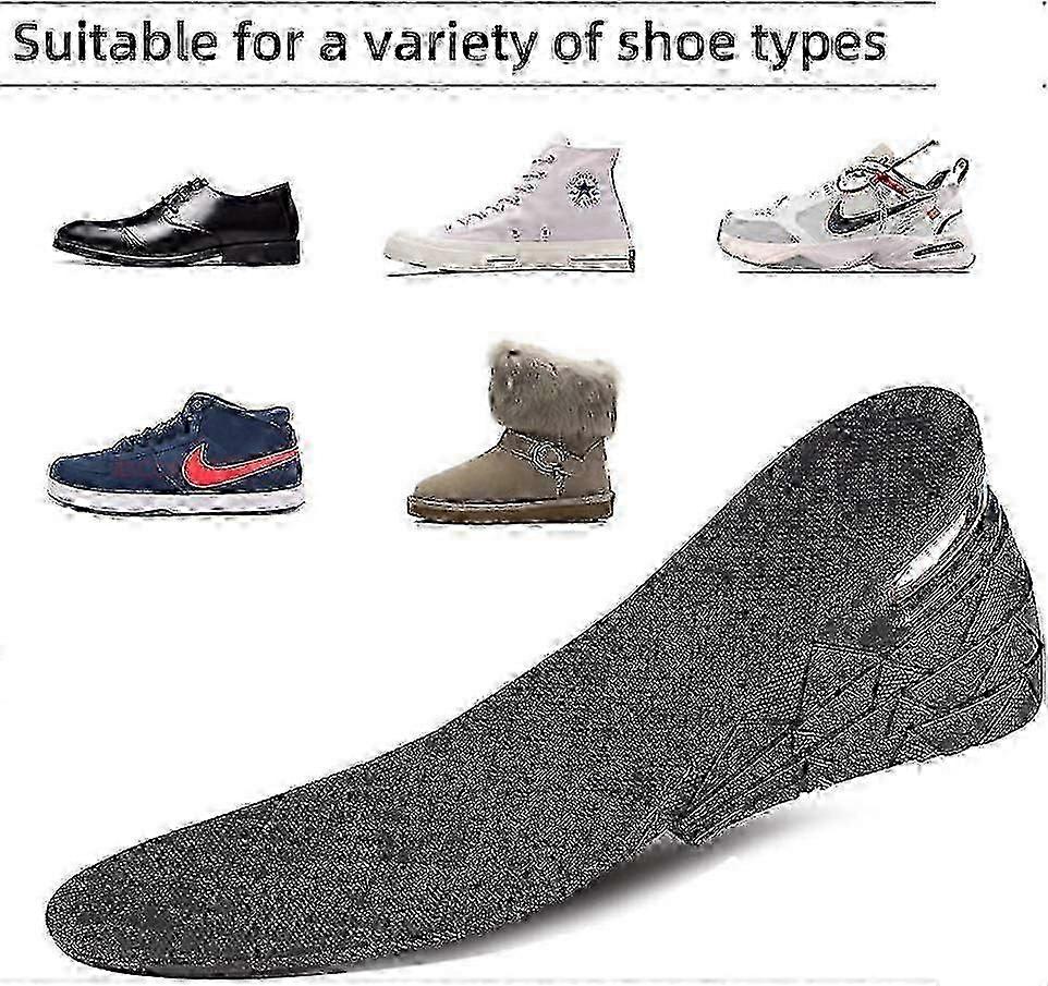 Height Boosting Insole, 4-Layer Adjustable Shoe Insert Lift Kit 1.2 to 3.3 Inch