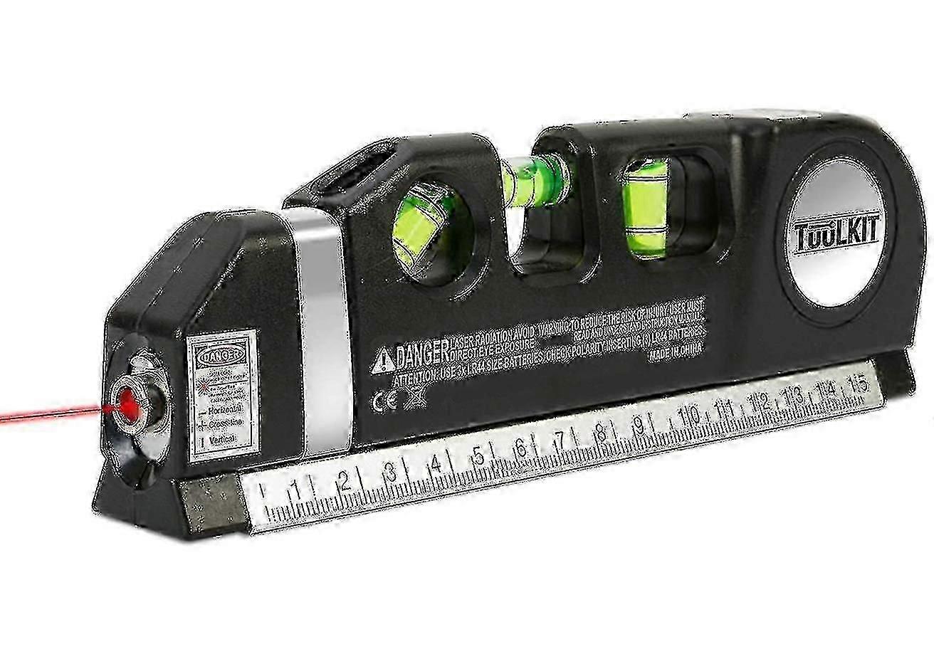 Laser Level Ruler with Spirit Level & Infrared Measurement Line