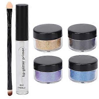 Cosméticos Glitter Lip Kit DIY Lip Glitter Flakes Powder Lip Makeup Secards Decaration Cool Colour
