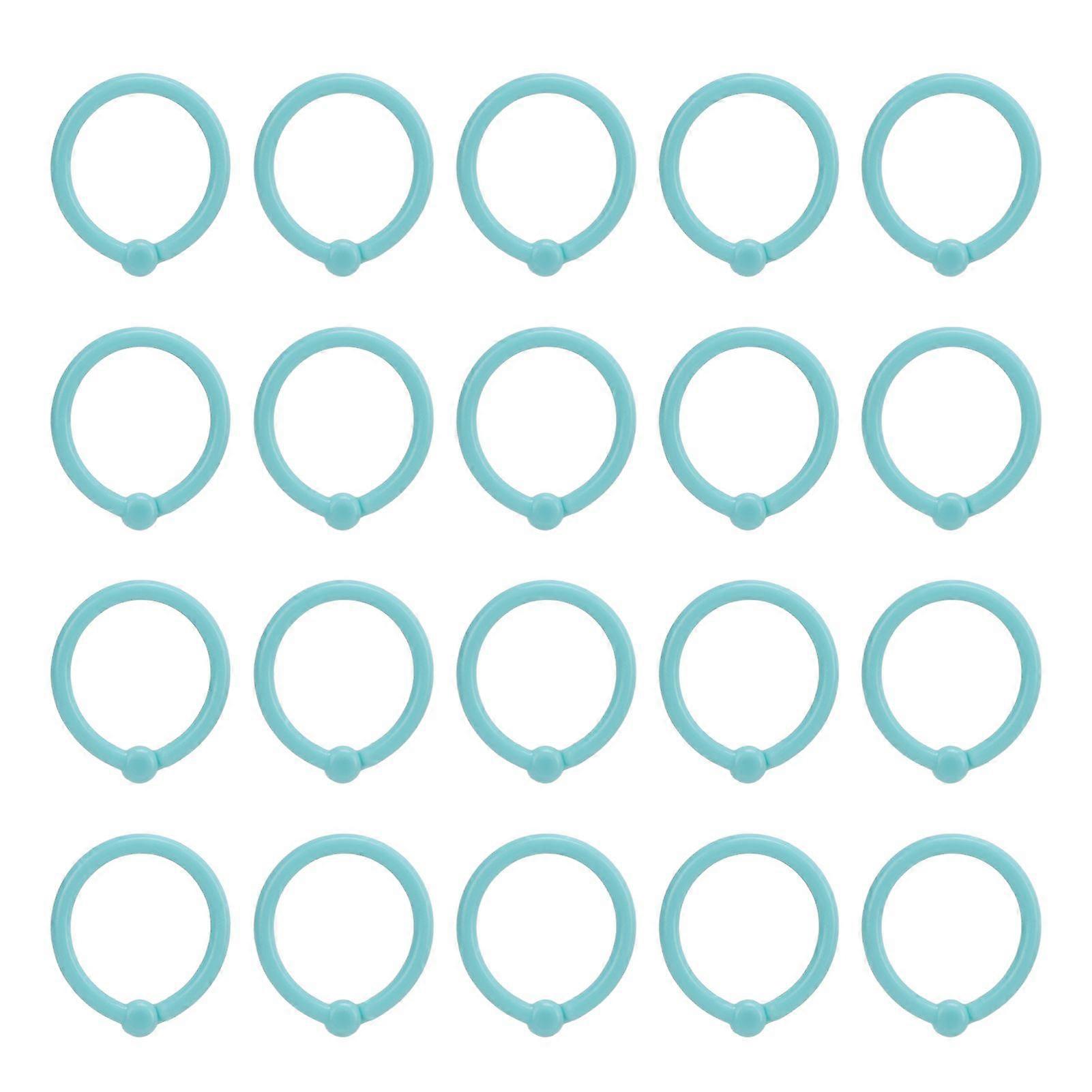 2025 Latest Model 40 Pcs Binder Rings Multifunction Multiple Colors Round