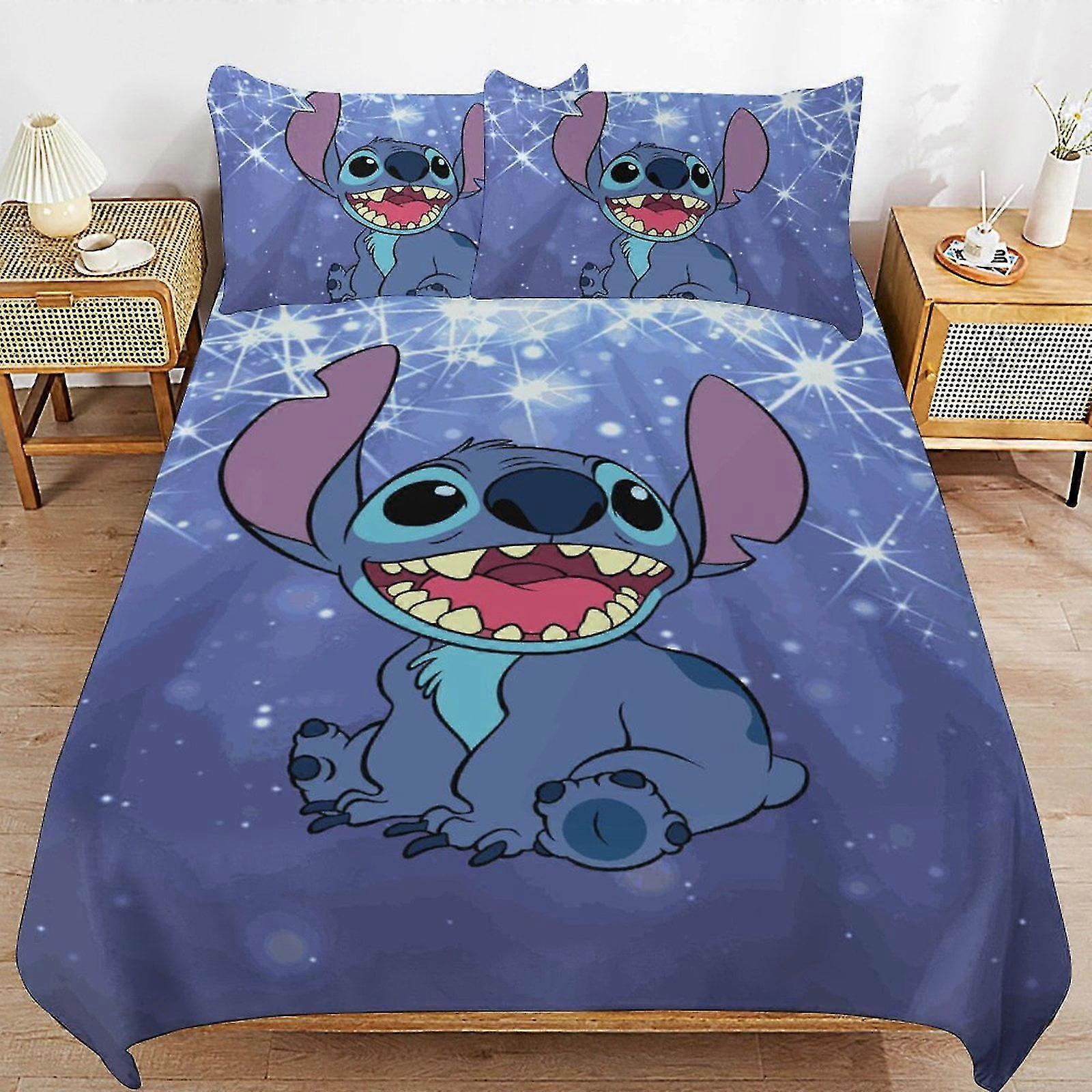 Conjunto de Cama Microfibra Leve de 3 Peças com Impressão 3D, Inclui Capa de Edredom e Fronhas para Crianças