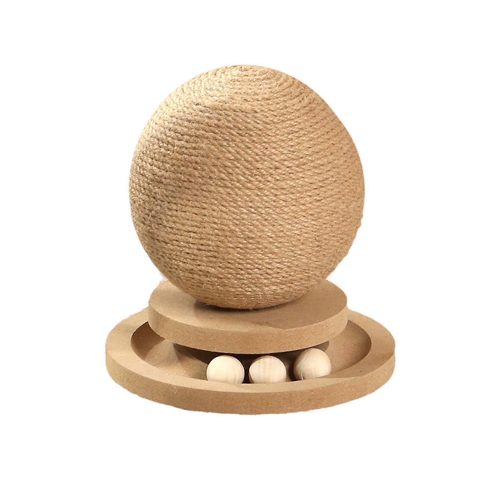 Piłka do drapania kota jutowego Interaktywna dla kotów domowych Sizal Rope Scratch Ball