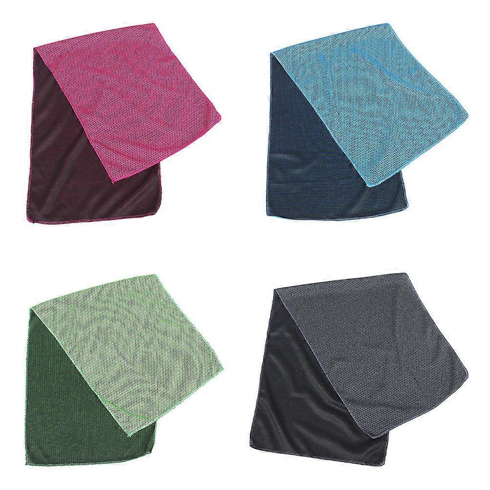 4pcs Soft Microfiber Cooling Workout Towels for Neck & Face – Quick Drying, Lightweight, Highly Absorbent Gym Towels for Yoga, Camping, Swimming, and