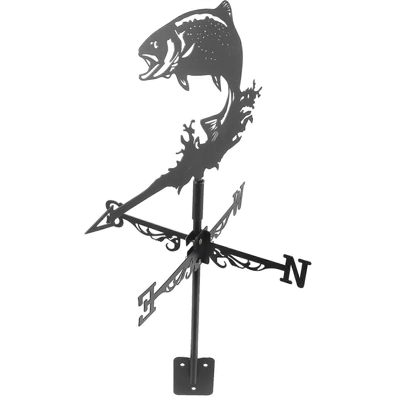 Wind Vanes For Outside European Style Weather Vane For Roof Garden Backyard 56.5x33cm Size Iron Material 1Set