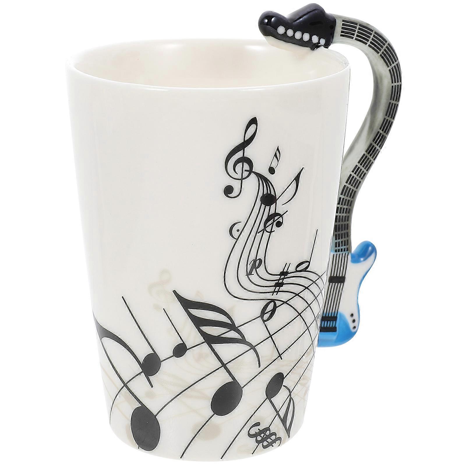 Ceramic Coffee Mug Anti-Scalding Handle Design Home Decor 1Pcs