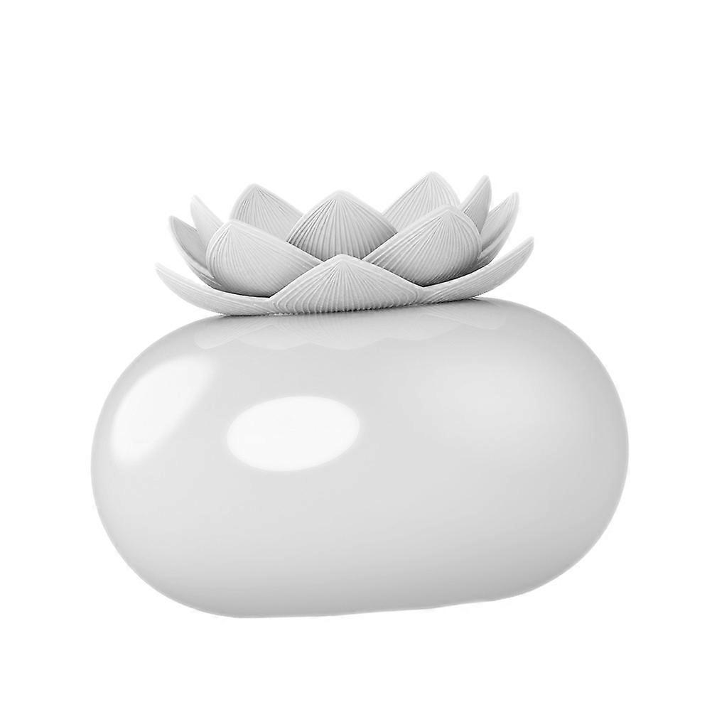 Diffuser Ceramic Air Humidifier Red Pattern White Bottom 1Set