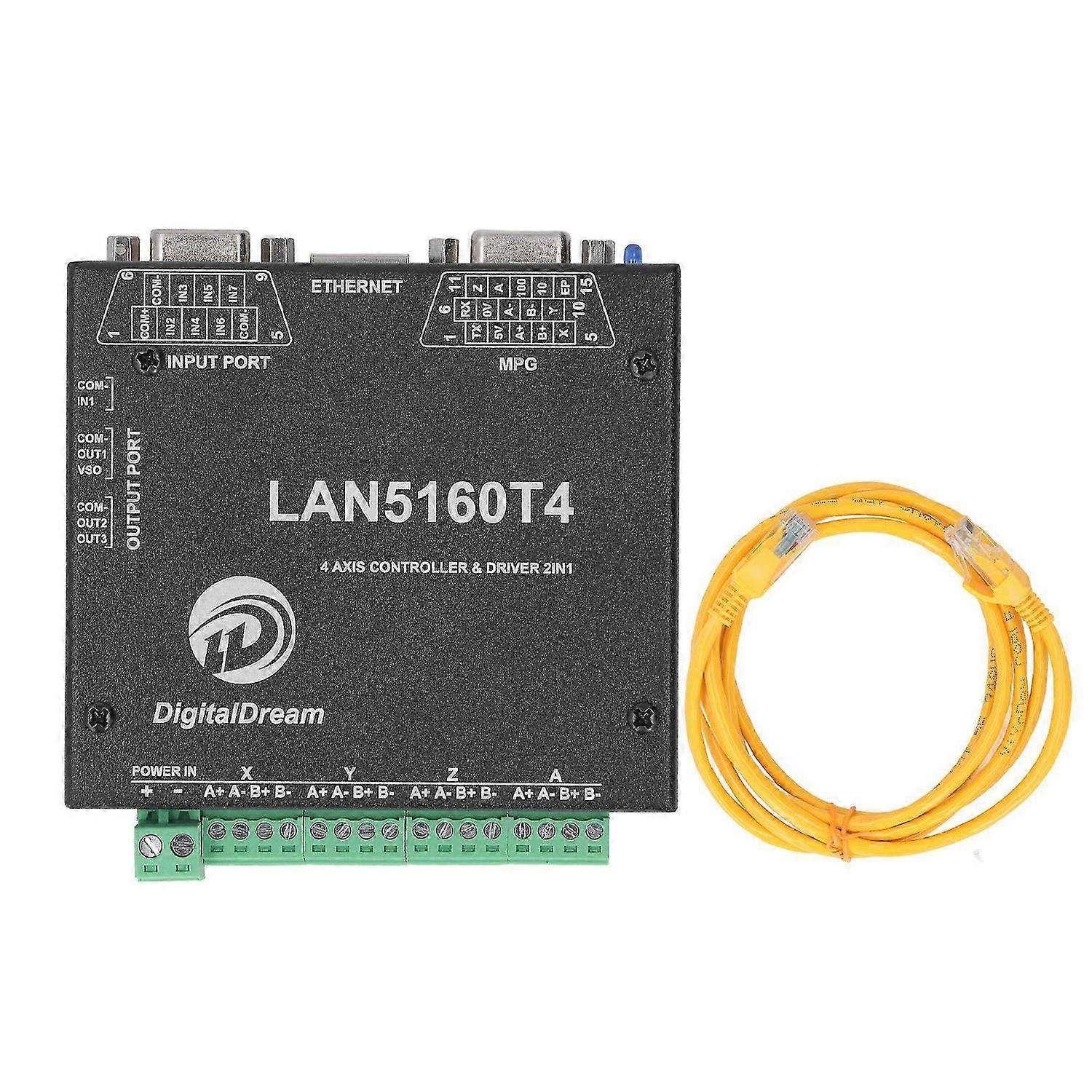 4 Axes Controller Driver 2 in 1 Ethernet Interface CNC Motion Control Board for MACH3