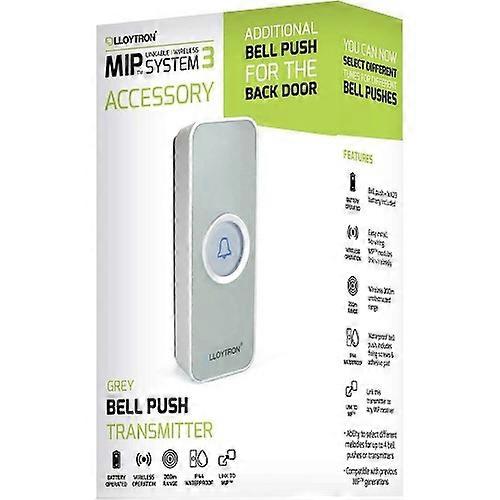 MIP3 Accessory Bell Push Transmitter Grey