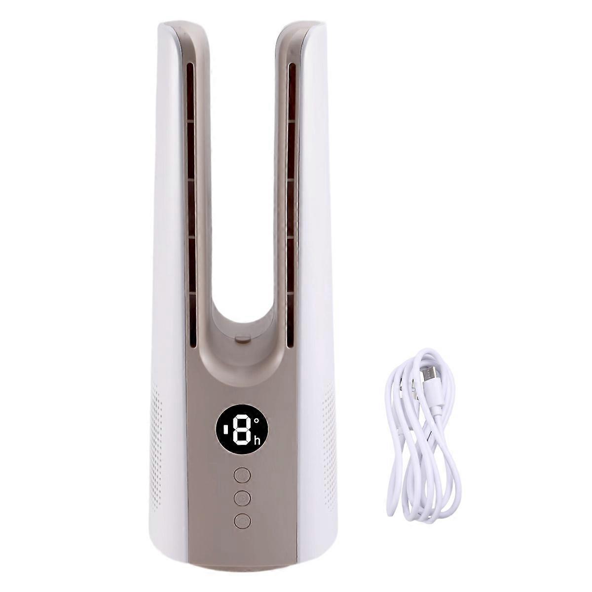 Portable Bladeless Fan - Rechargeable Mini Cooler for Camping,