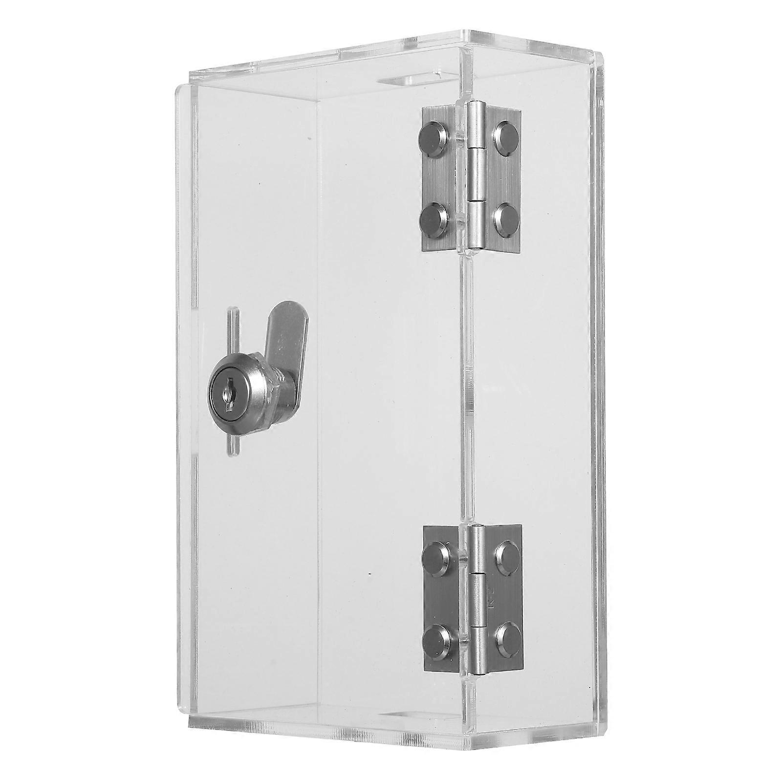 Clear Cell Phone Locker Box for Classroom Employees 7.3×4.3×2.4in Portable Charging 1Set