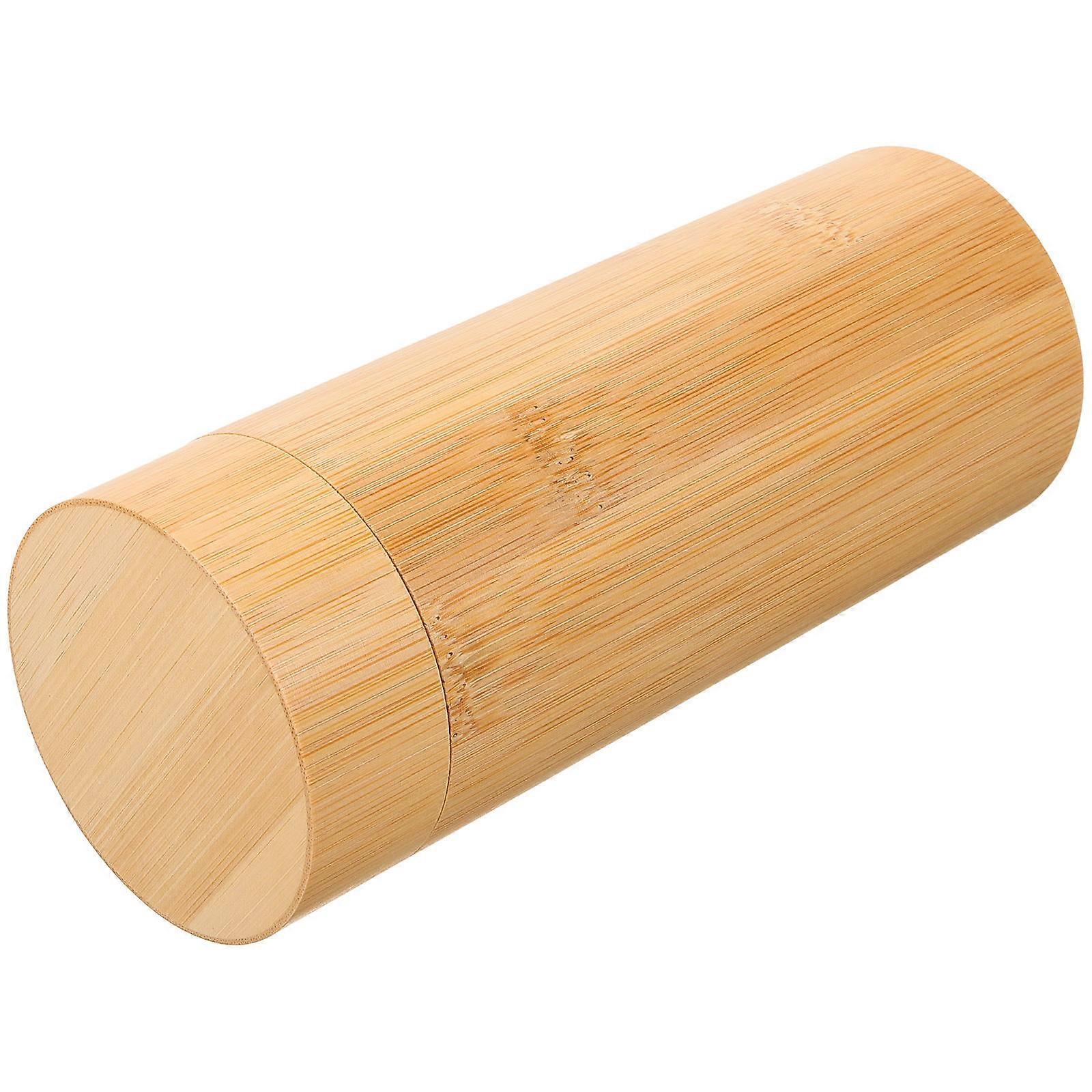 Vintage Bamboo Sunglasses Organizer Box   Lightweight Portable Eyeglasses Storage Case for Travel with Fine Texture and Durable Design
