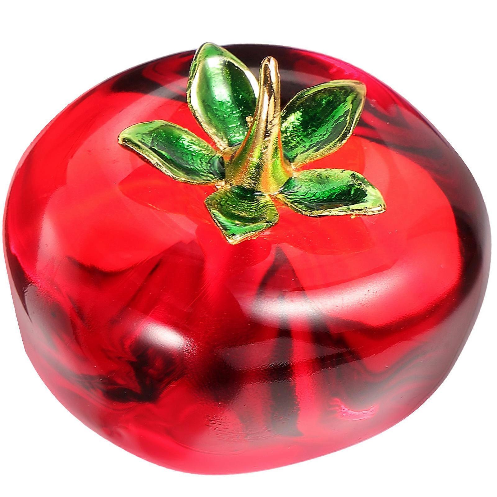 Fruit Figurine Crystal Fruit Sculpture Indoor Space Matching present Simple Style 1Pcs
