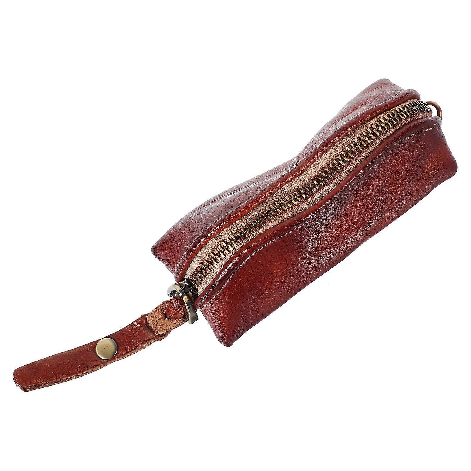 Portable Key Storage Pouch for Car Keys, Cards & Essentials – Durable Genuine Key Bag with Zip Handle