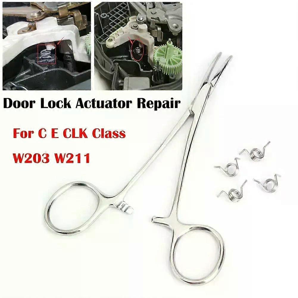 Car Door Lock Actuator + Spring Repair Kit For C Class W203 2000-2007 For CLK W209 A209 2002-2009 For E Class W211 2002-2009