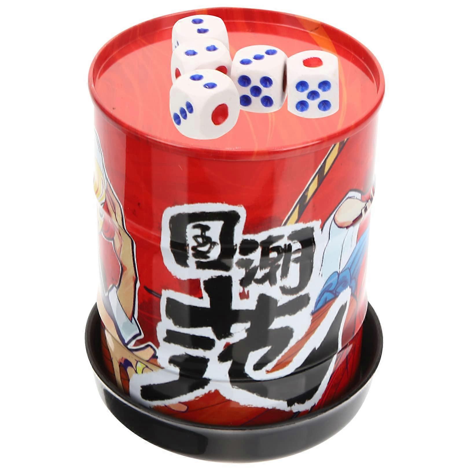 Roll The Dice Holder Set - Decorative Dice Cup Game Holder 10x8.5cm - Iron KTV Accessories in Assorted Colors