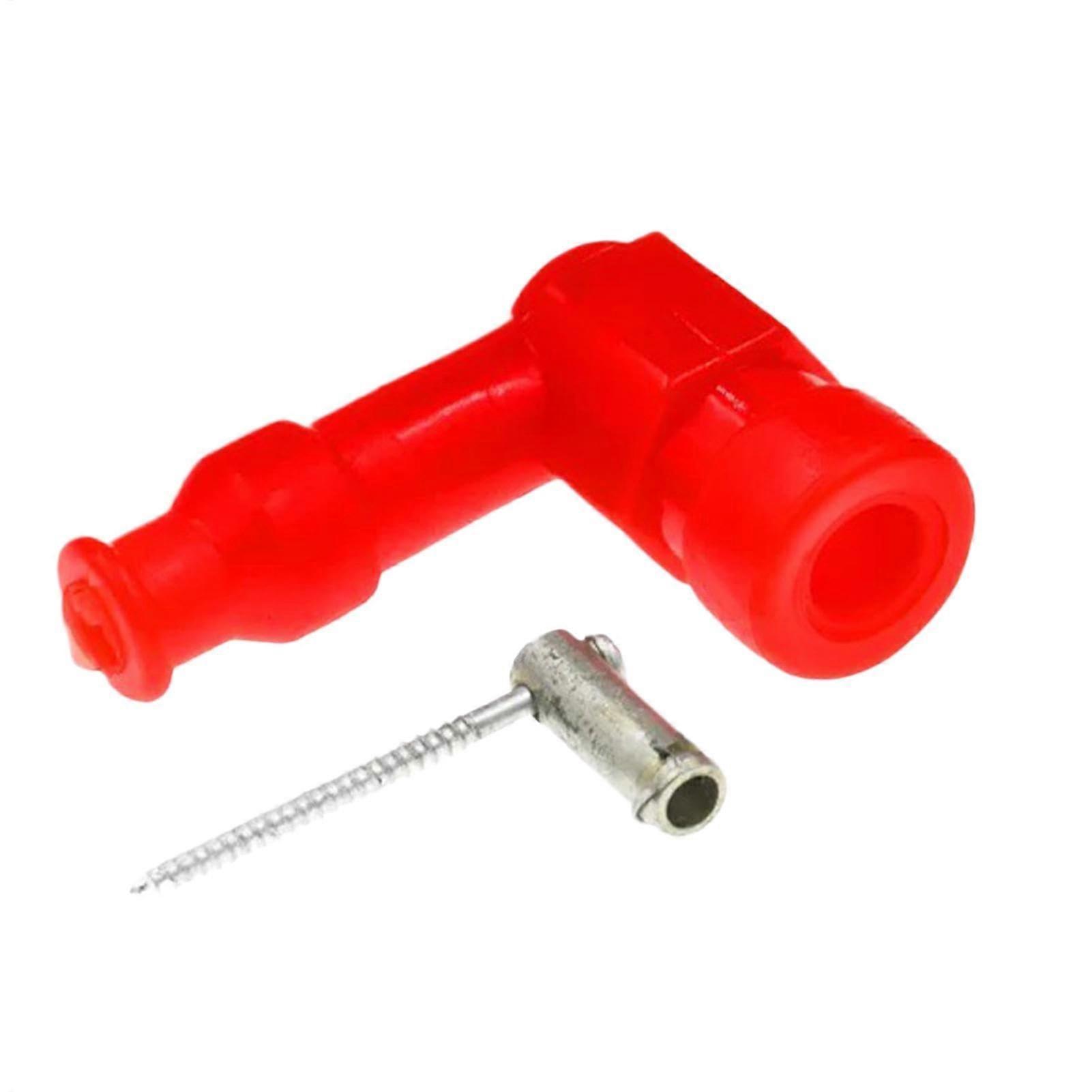 Spark Plug Socket For Motorcycle, Waterproof Rubber Engine Spark Plug, Dustproof Red Replacement Part