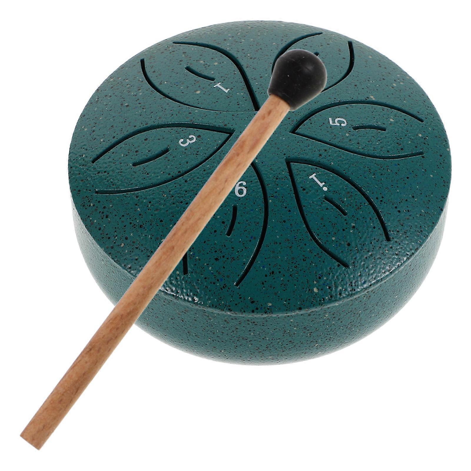 Ethereal Drums Mini Steel Tongue Drum 6-Note Design Young Musicians Portable Music Creation Park 1Pcs
