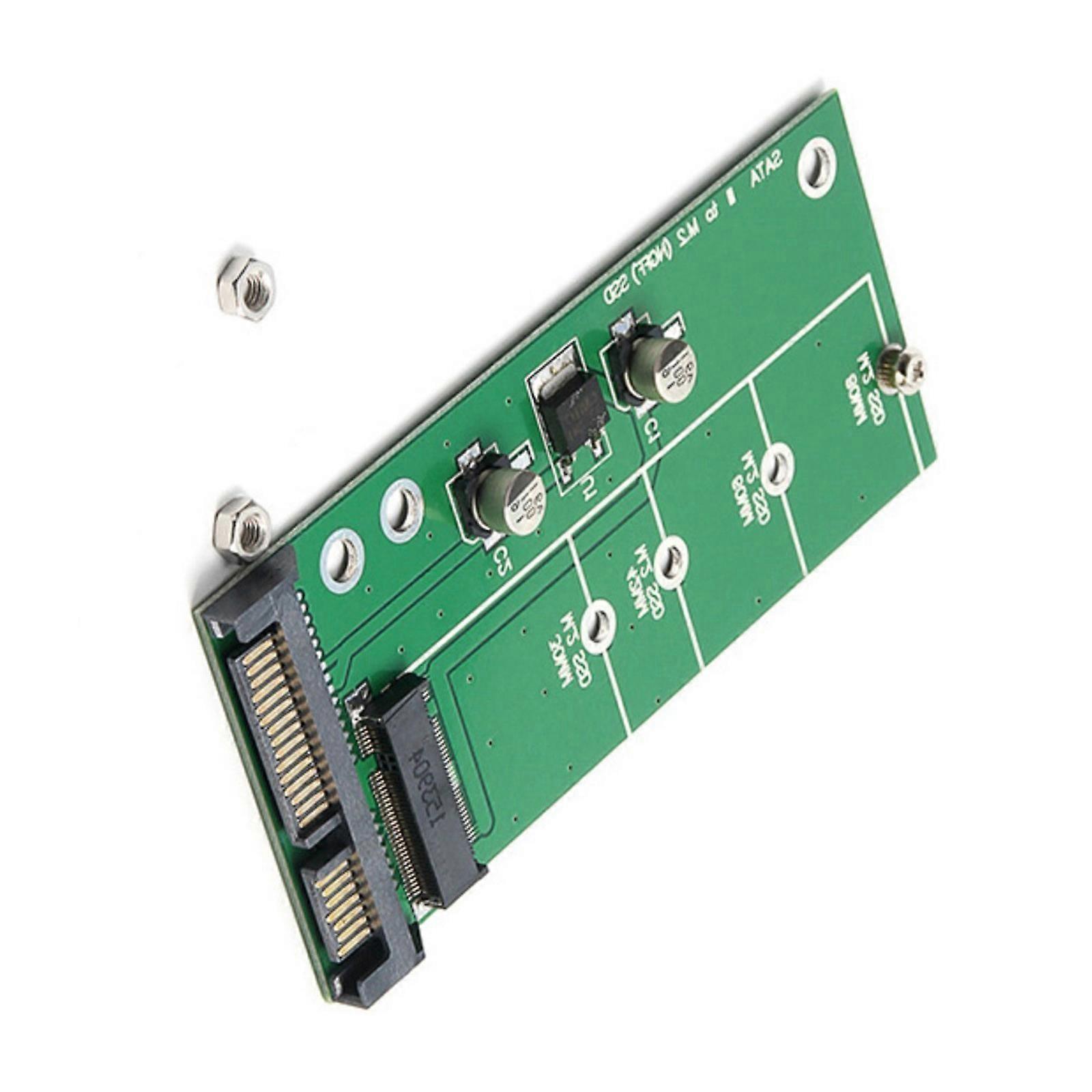 M.2 Hard Disk Adapter M.2 Converter SATA3 Card M.2 To SATA3 Adapter Hard Disk Adapter Card for 2230-2280 M.2 SATA3 Hard Disk  Green