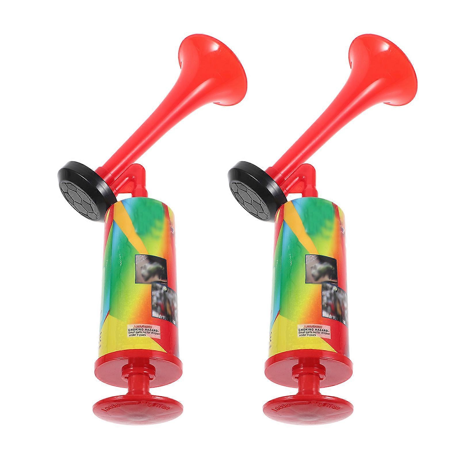 Parties Sports Events Horn Air Horn Party Noise Maker Cylindrical Red Handle 2Pcs
