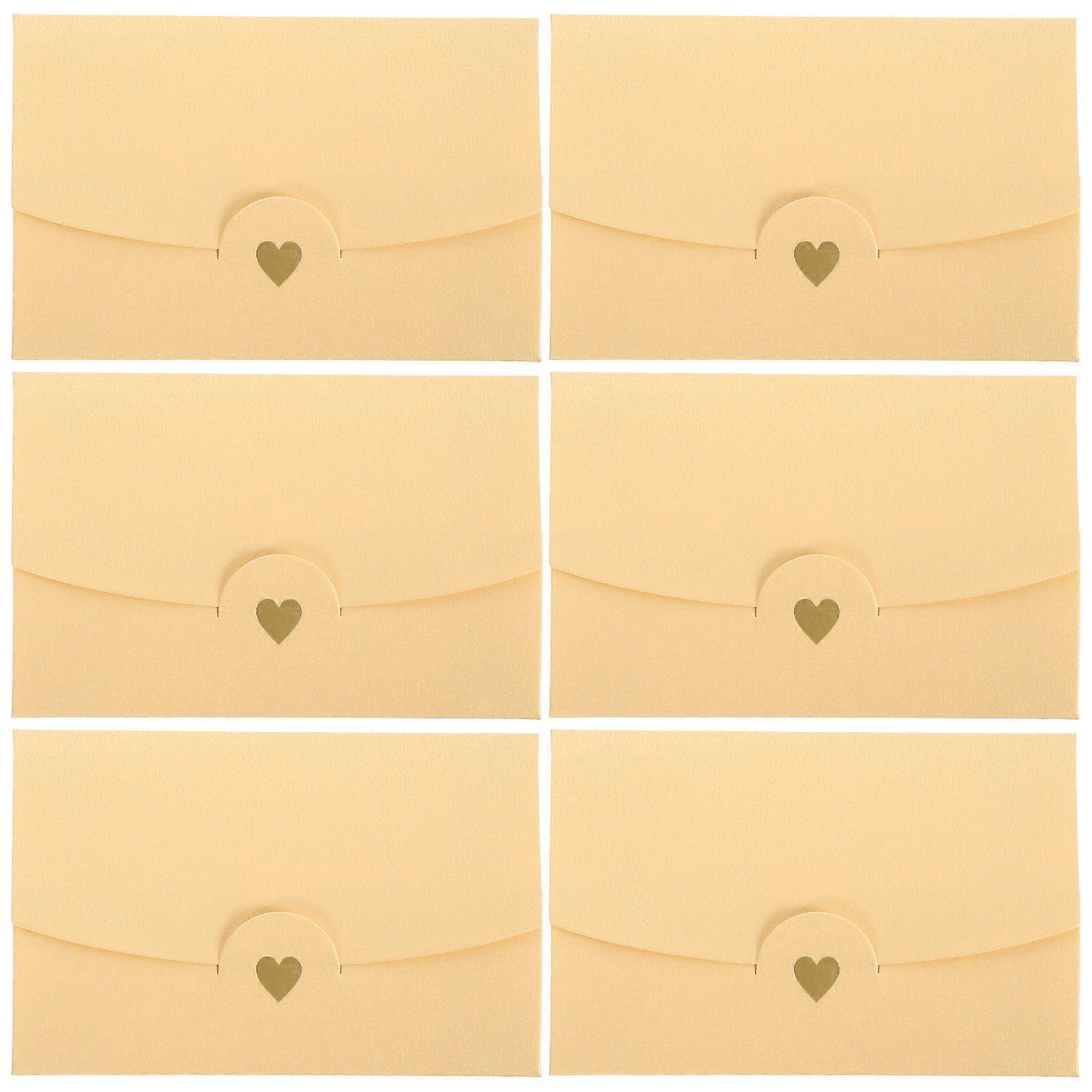 Yellow Paper Envelopes for Invitations Smooth Texture Ideal for Decoration and Greeting Cards 20 pcs