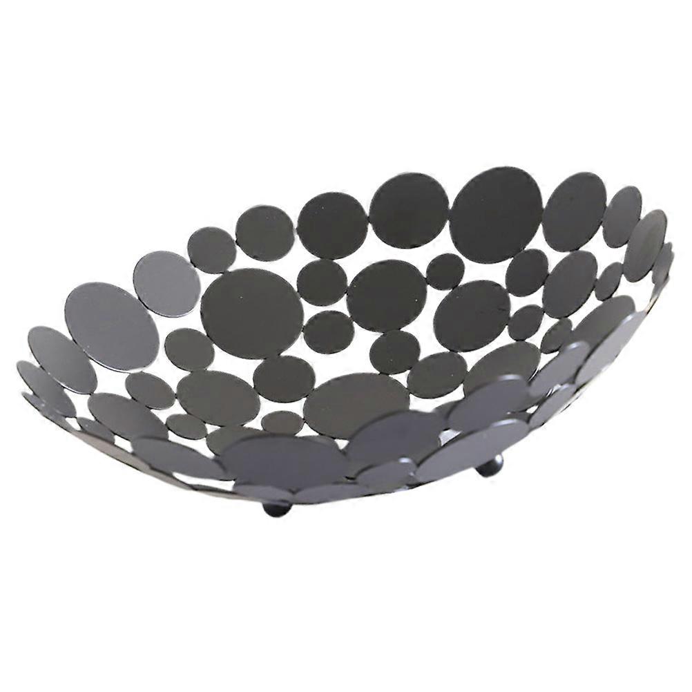Creative Fruit Plate Wrought Iron Pastry Storage Hollow Frame Average Person 1Set
