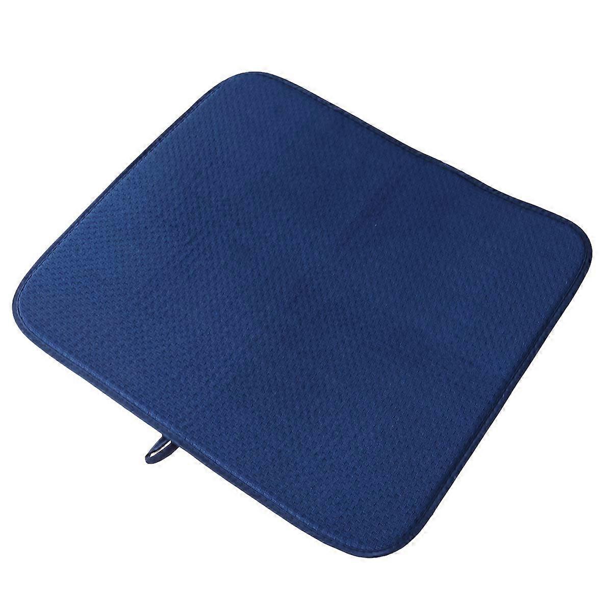 Countertop Drying Mat Dish Tableware Drying Mat Non-slip Rectangular Cup Coaster 18.1×16.1×0.2in 1Set