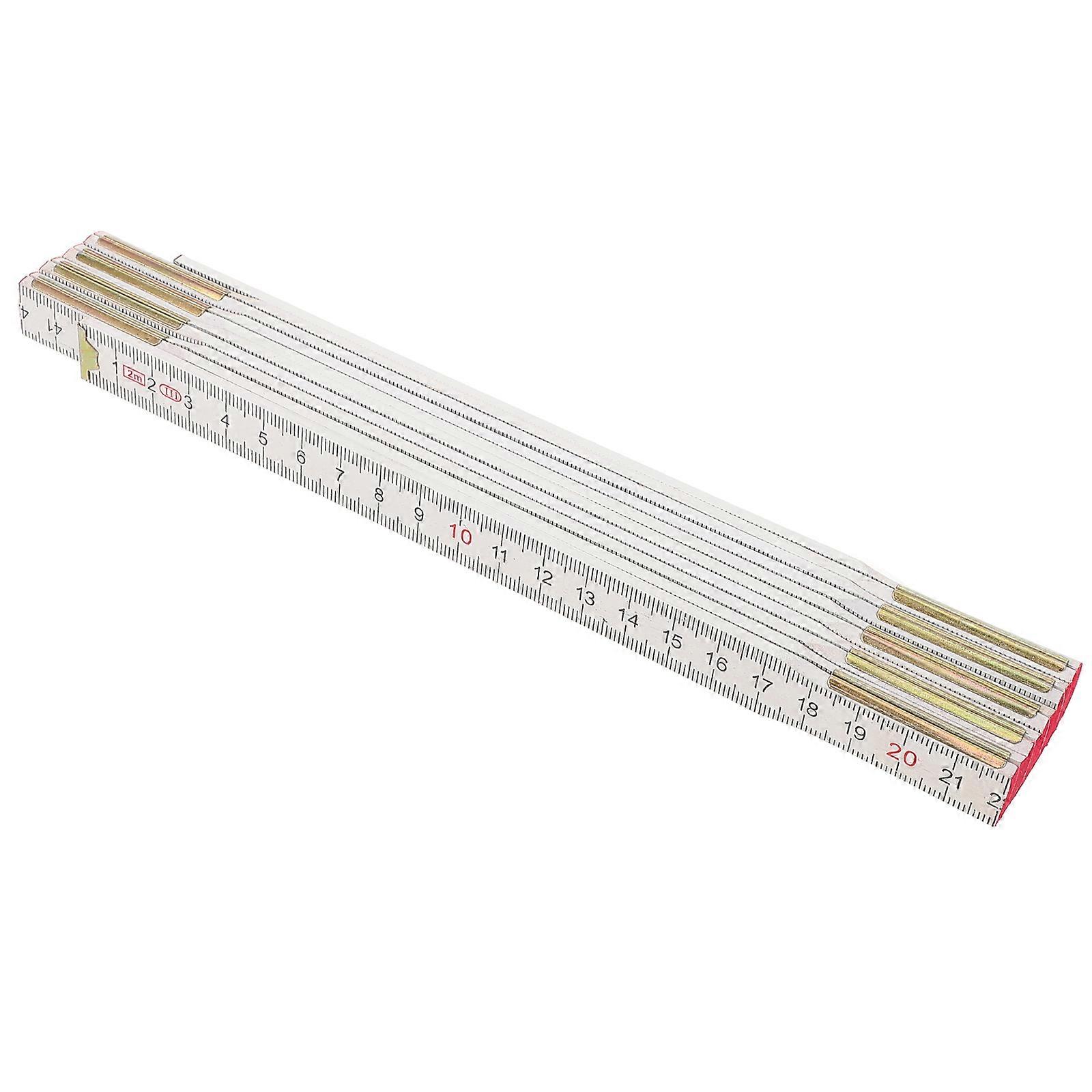 Folding Measure Ruler Precision Woodworking Tool Durable Construction Fold Design Easy Storage Home Workshop Professional Use