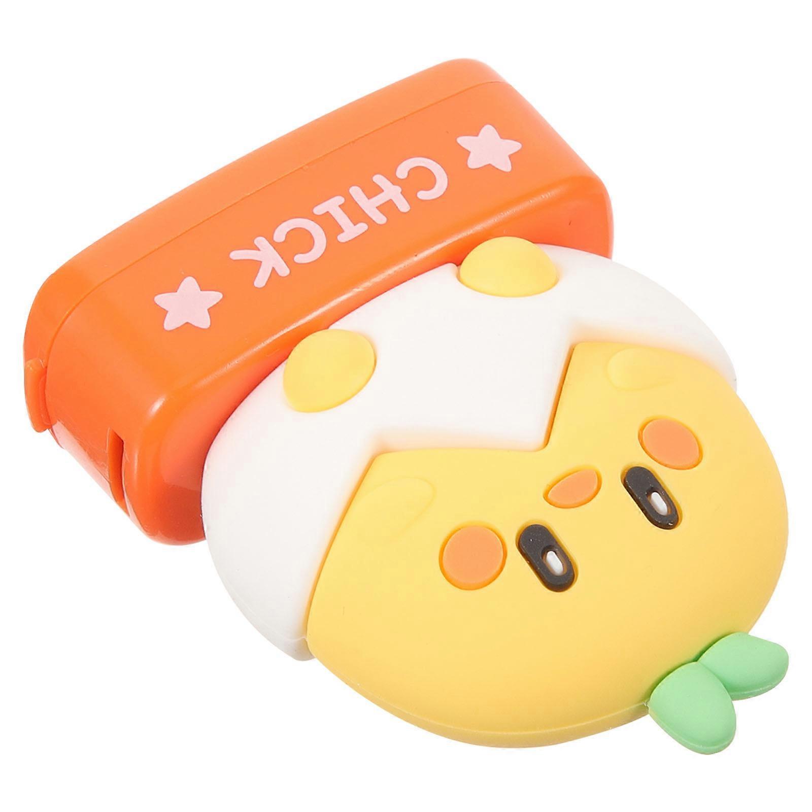 Cartoon Name Stamp with Silicone ABS Material for Decoration Multi-color  Compact Size