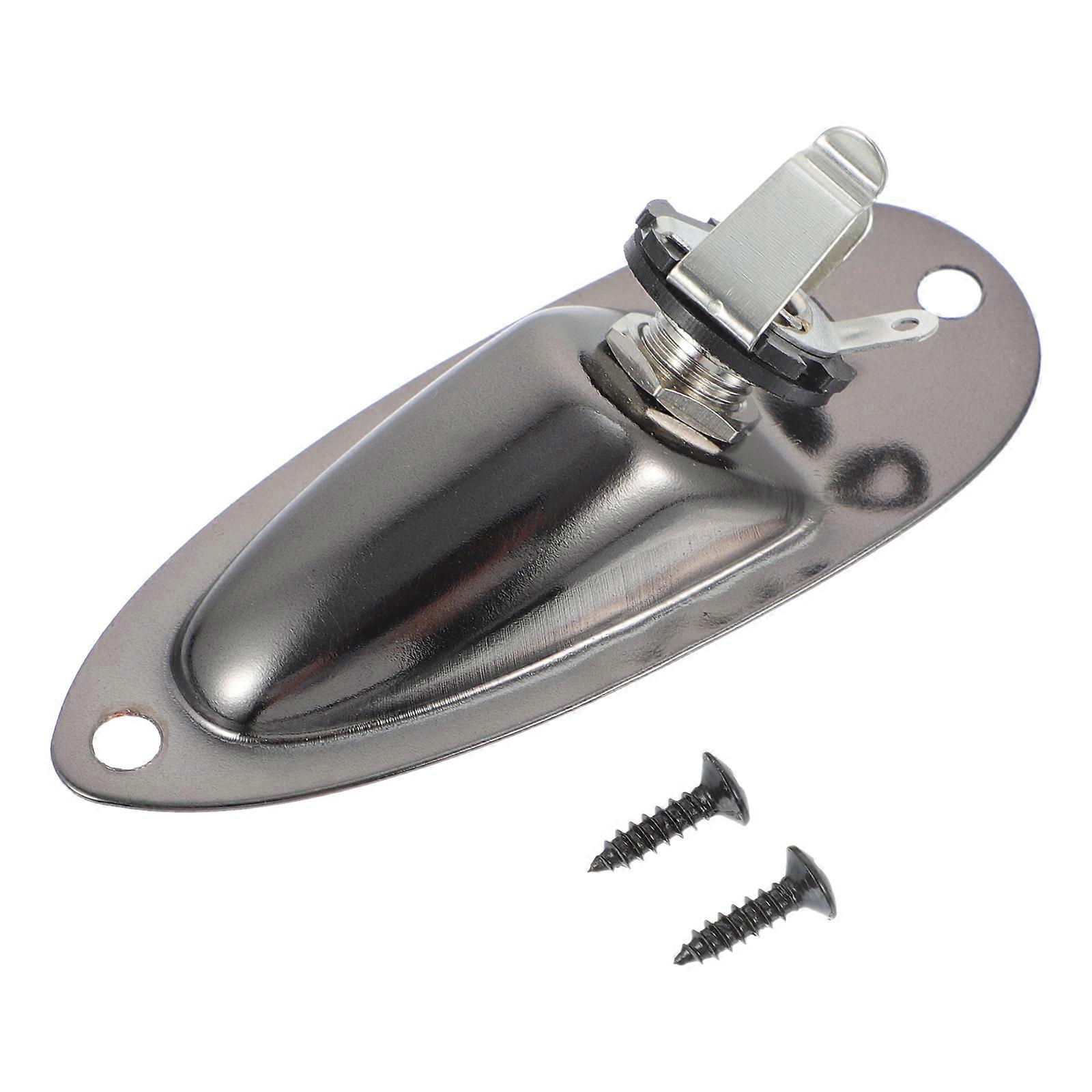 Electric Guitar Input Jack Square Shape Replacement For Musicians Instrument Maintenance 1Set