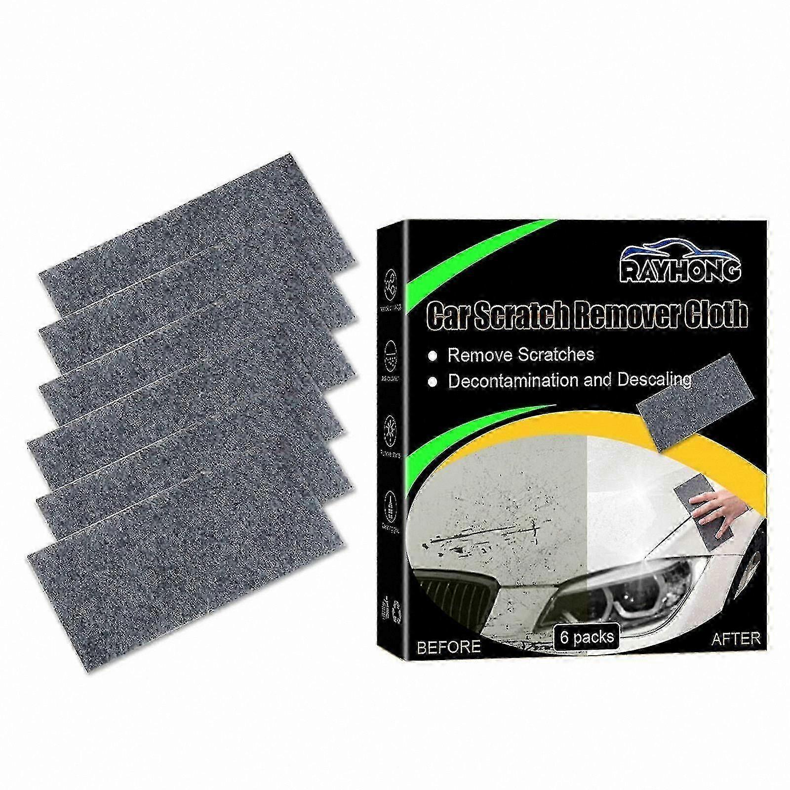 6-Pack Microfiber Scratch Removal Cloth for Automobile Surface Repair