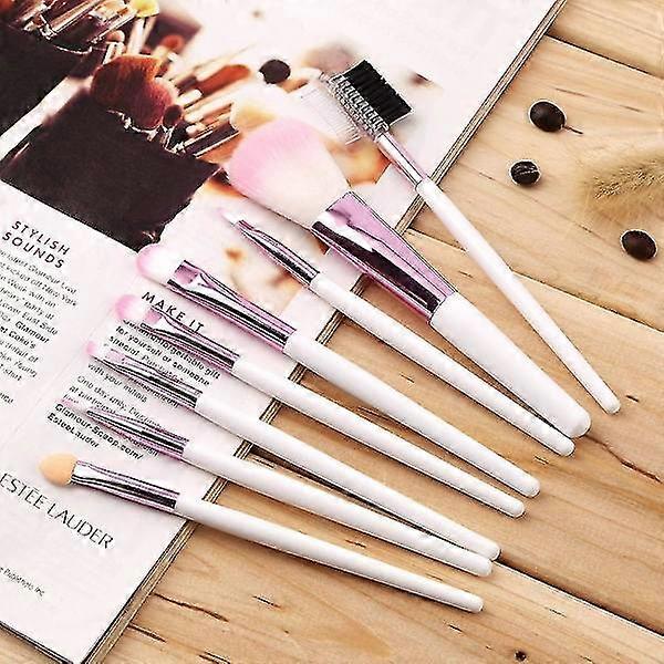 8 Stück professionelle rosa Make-up-Pinsel mit Tasche