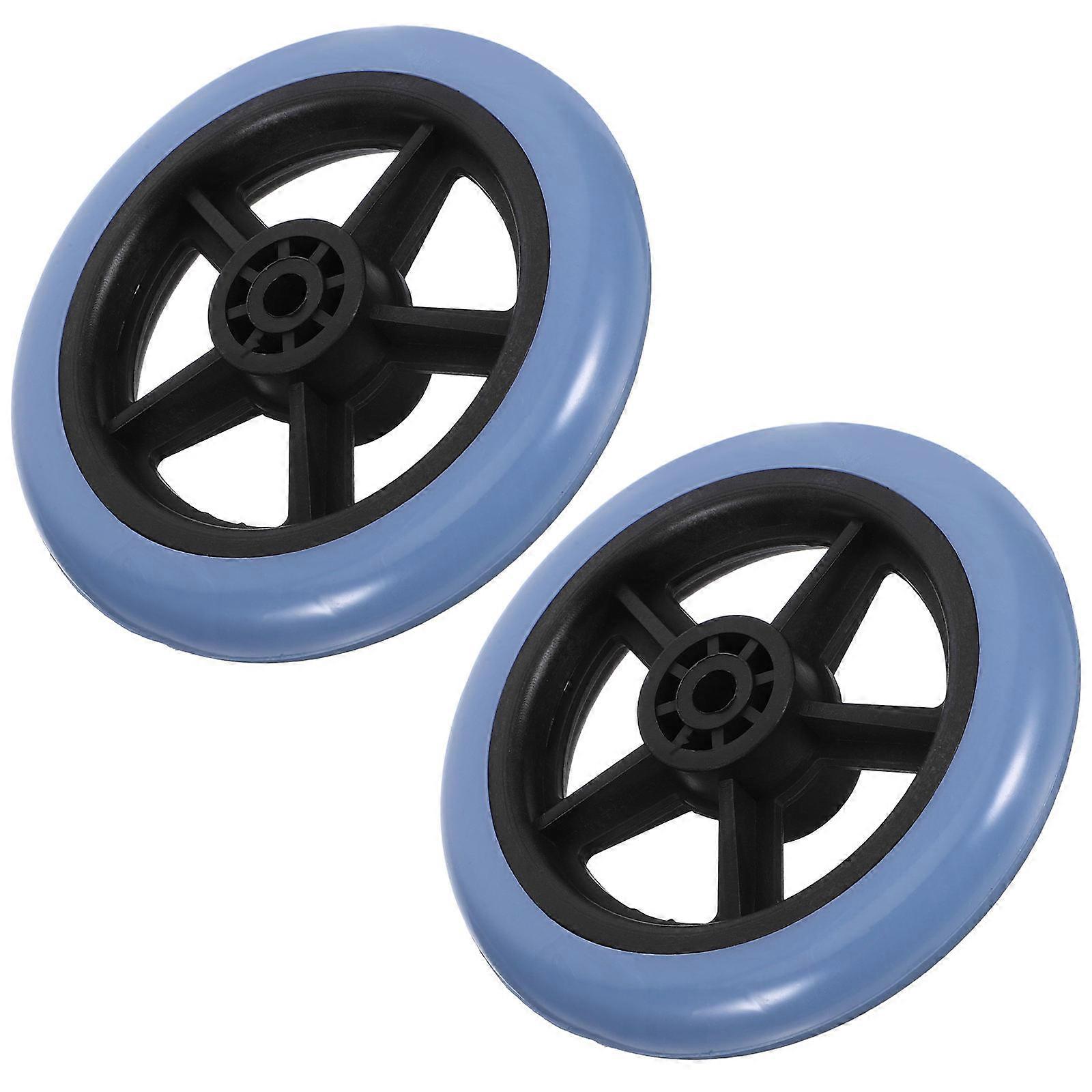 2Pcs Universal Design Small Front Wheels For Wheelchair Supplies Easy Indoor And Outdoor Use With Non-Deformable Feature