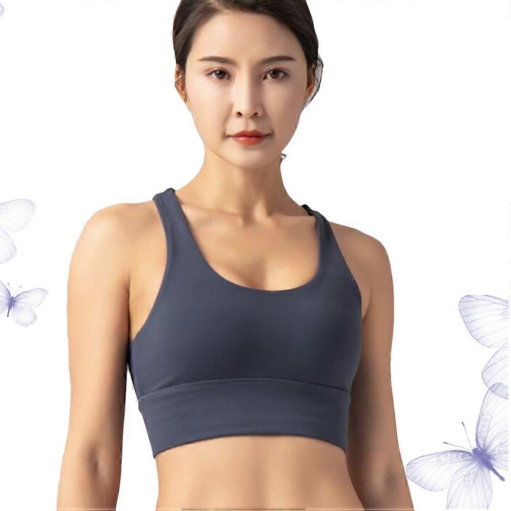 سترة رياضية نسائية زرقاء قابلة للتنفس ملابس يوغا مقاومة للصدمات للفتيات خلال الرياضات الصيفية مقاس S 1 قطعة