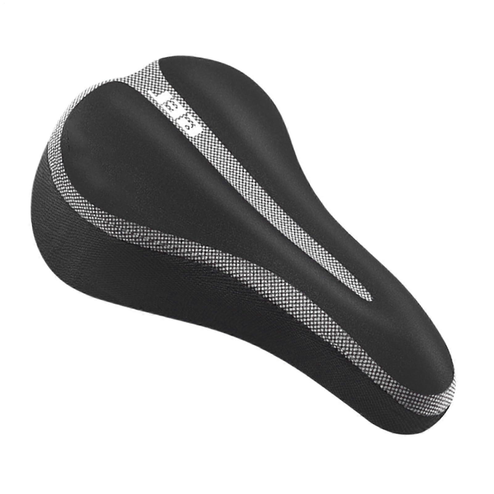Bicycle saddle cover  Silicone with padding, soft, adjustable, waterproof, black