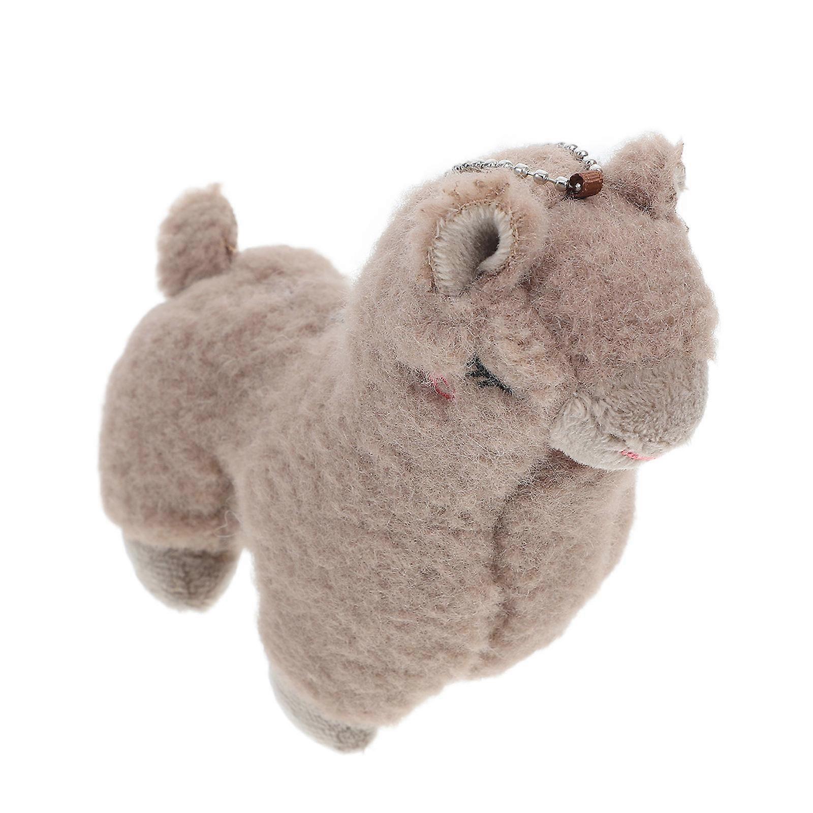 Soft Plush Alpaca Keychain Backpack Stuffed Animal Keyring for Boys Party Favors Birthdays