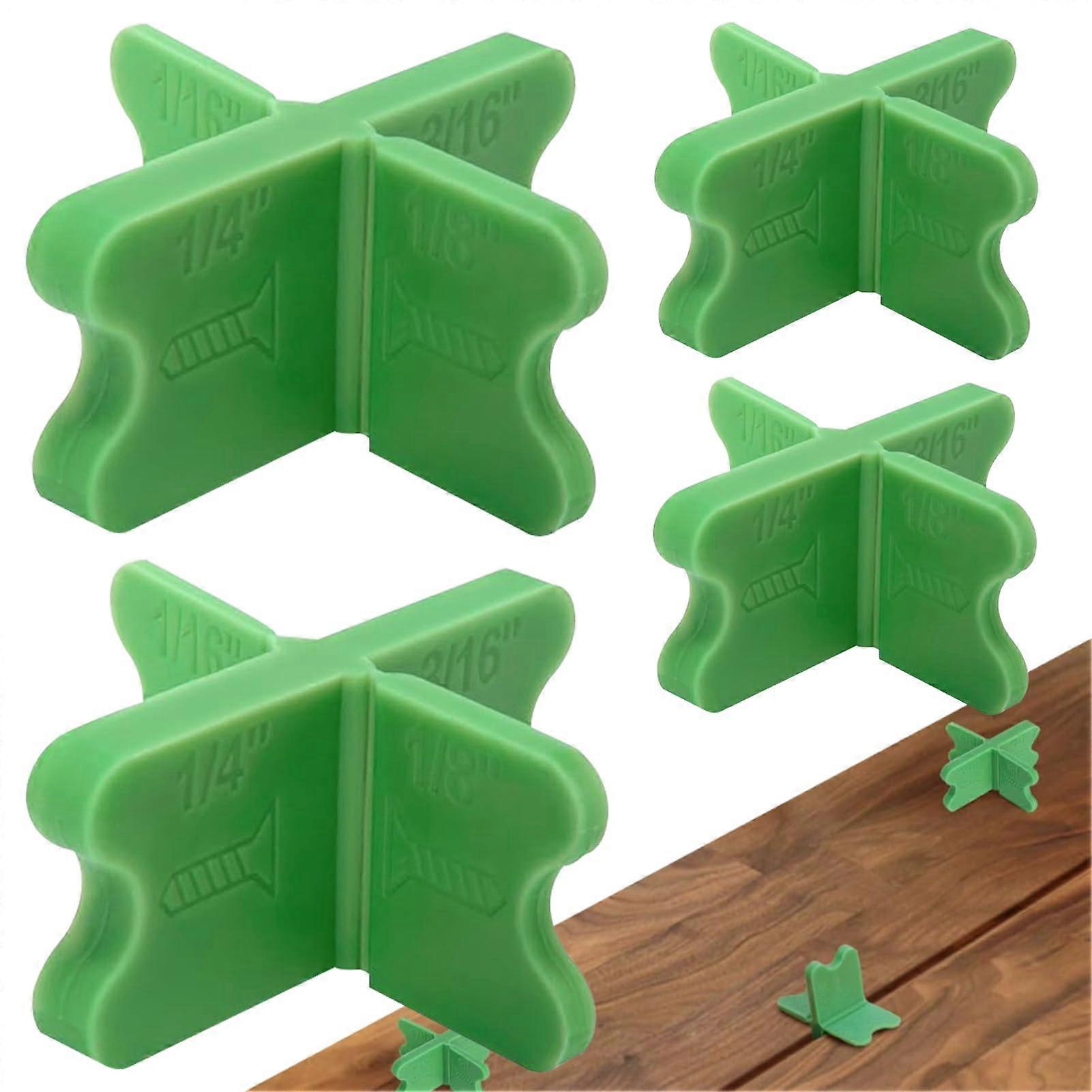 Deck Board Spacer 4-Piece Set, Multi-Function Installation Spacers with 4 Adjustment Levels for Composite Decking