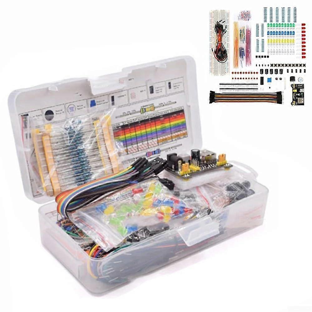 Breadboard Kit with Solderless Jumper Wires, Electronic Components, 65 Piece, Compatible with Arduino Projects
